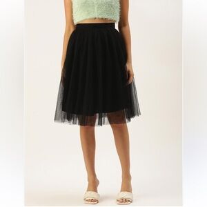 Forever21 Elegant Black Tulle Skirt